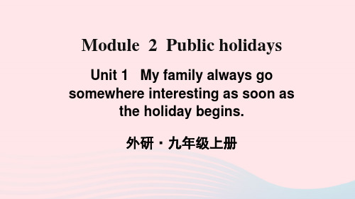 九年级英语上册 Module 2 Public holidays Unit 1词汇课件(新版)外研版