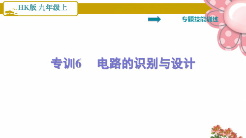 沪科版九年级物理上册专训6   电路的识别与设计