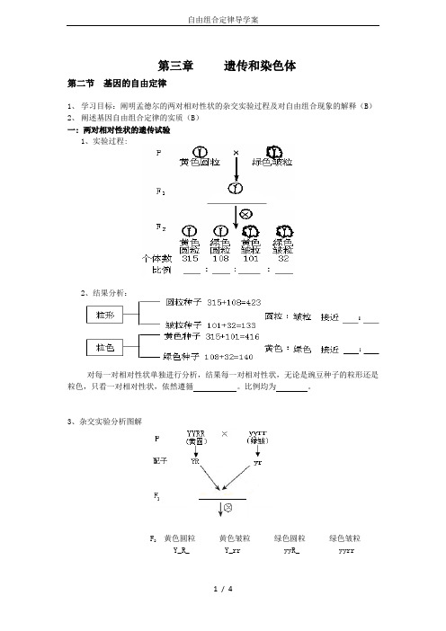 自由组合定律导学案