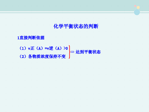 〖2021年整理〗《化学平衡状态的判断》完整版教学课件PPT