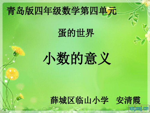 小数的意义