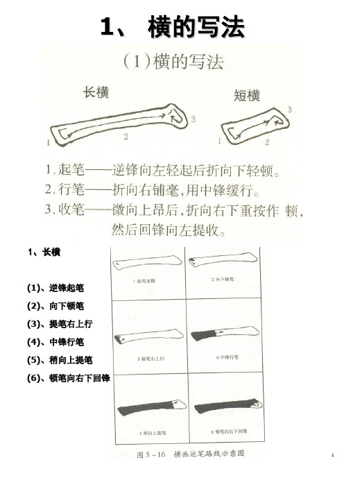 毛笔字基本笔画入门