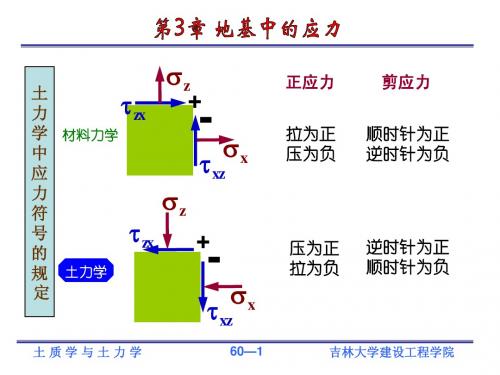 物理化学第3章地基中的应力计算