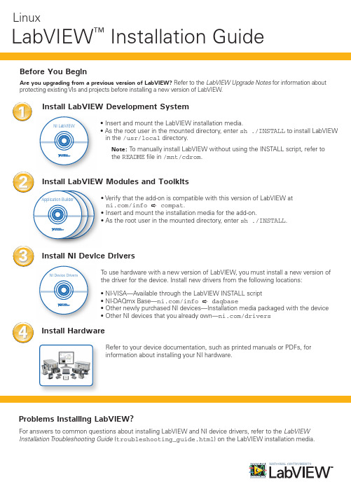 NI LabVIEW 1 安装指南说明书