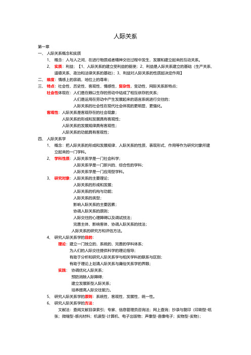 【免费下载】人际关系学 整理