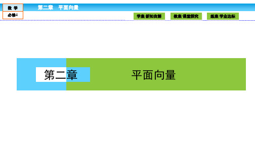 高一数学人教A版必修四课件：第二章 《平面向量》2.1 平面向量的实际背景及基本概念 课件资料