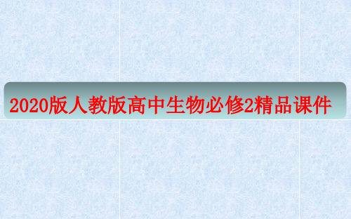 2020版人教版高中生物必修2精品课件：5.3 人类遗传病 