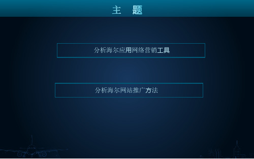 关于海尔应用网络营销分析