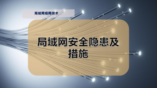 局域网安全隐患及措施