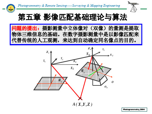 摄影测量学 影像匹配