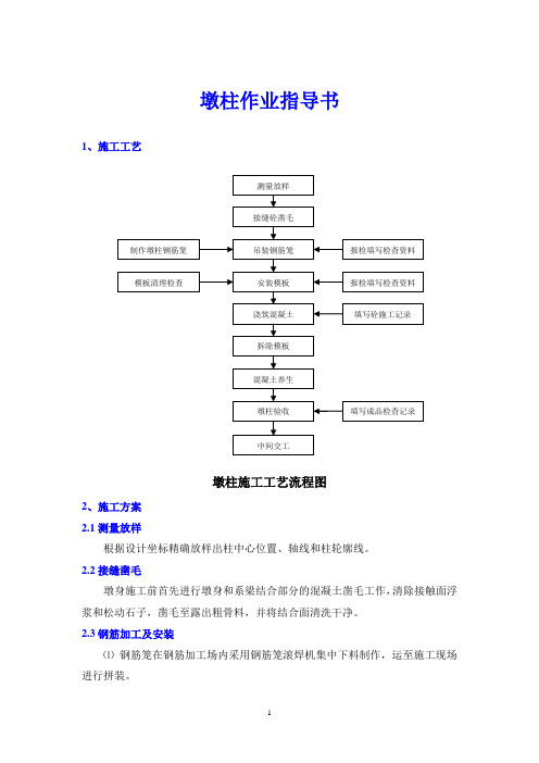 桥梁墩柱施工