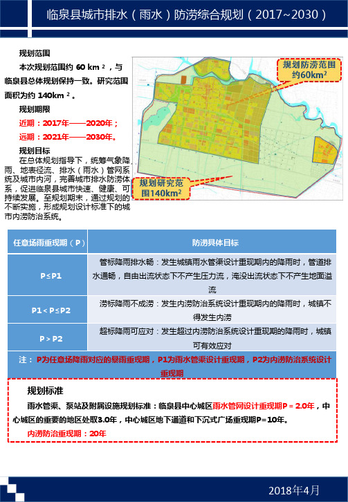 临泉县城市排水(雨水)防涝综合规划(2017~2030)