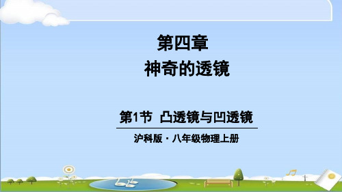 2024年秋新沪科版八年级上册物理教学课件 第四章 神奇的透镜 第一节 凸透镜与凹透镜 