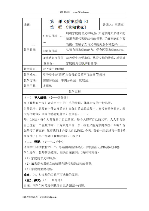 1.1我知我家