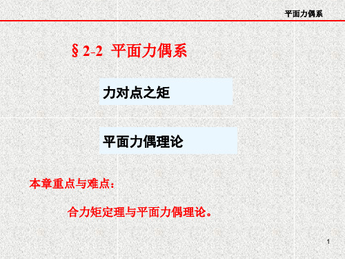 2-2平面力偶系