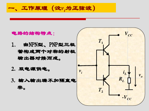 8.3乙类双电源互补对称功率放大电路