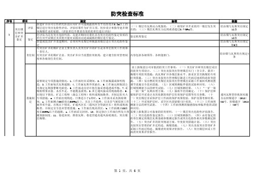 防突检查标准20180702修改