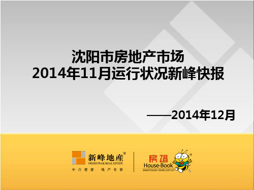 2014年11月沈阳市房地产市场综合报告