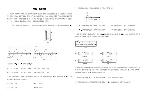 十年高考分类解析振动和波