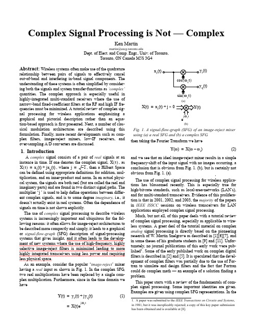 Complex Signal Processing is Not-Complex