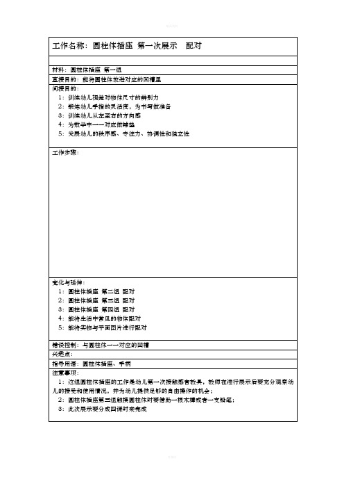 蒙氏感官展示页