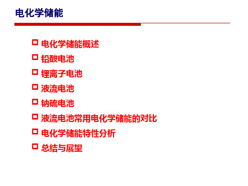 储能技术-电化学储能