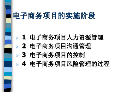 电子商务项目管理实施阶段(ppt 79页)