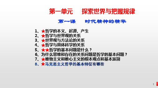 第二课 探究世界的本质 课件-2024届高考政治一轮复习统编版必修四哲学与文化