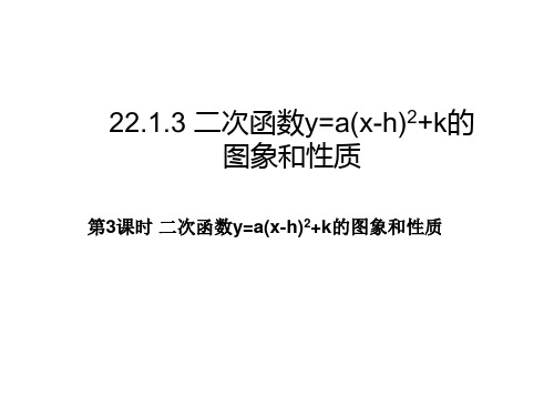 二次函数y=a(x-h)^2的图像与性质