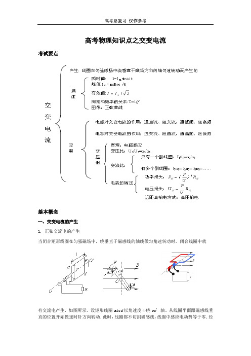 高考物理知识点之交变电流