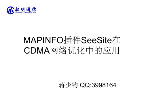 MAPINFO插件SEESITE在C网中的应用