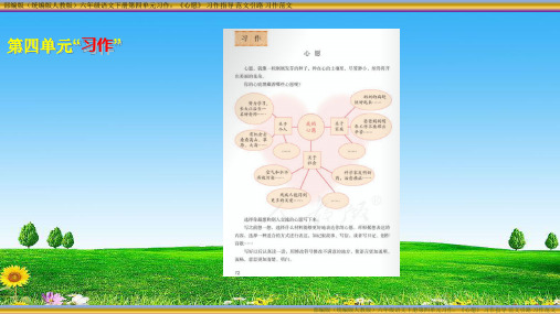 部编版统编版人教版)六年级语文下册第四单元习作：《心愿》习作指导 范文引路 习作范文