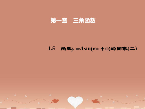 高中数学 1.5 函数y=Asin(ωx+φ)的图象(二)课件 新人教A版必修4