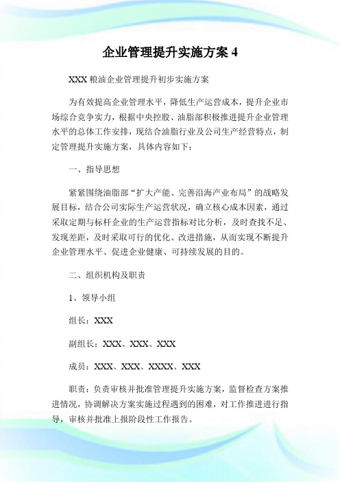 公司管理提升实施方案4.doc