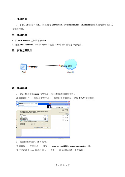 MIB浏览与SNMP操作