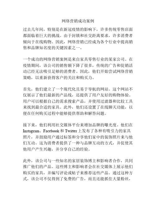 网络营销成功案例