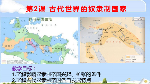 人教版必修中外历史纲要下册 第2课 古代世界的奴隶制国家 课件