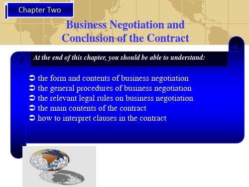 国际贸易Chapter_2_Business_Negotiation_and