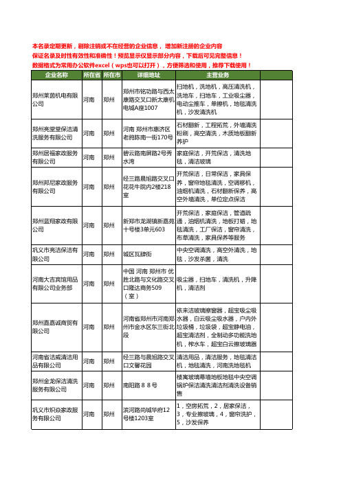 新版河南省郑州清洗地毯工商企业公司商家名录名单联系方式大全39家