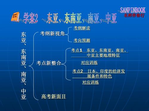 学案2东亚、东南亚、南亚、中亚