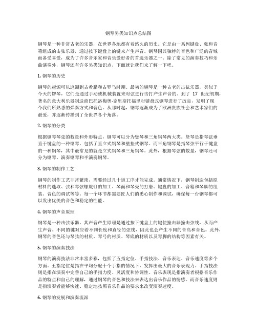 钢琴另类知识点总结图