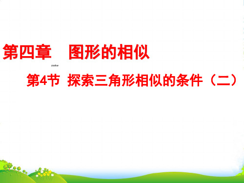 新北师大版九年级数学上册《探索三角形相似的条件2》优质课课件