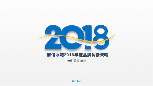 2018 海信冰箱 年度品牌营销策略