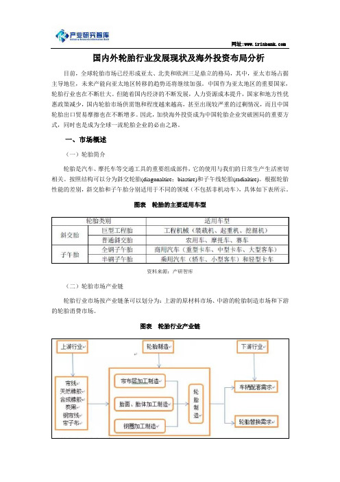 国内外轮胎行业发展现状及海外投资布局讲解