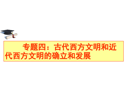 高三历史二轮复习  专题四  古代西方文明和近代西方文明的确立和发展