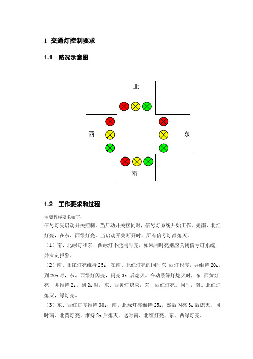 西门子PLC交通灯设计