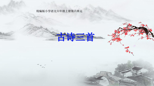 统编版小学语文六年级上册第六单元17古诗三首《书湖阴先生壁》