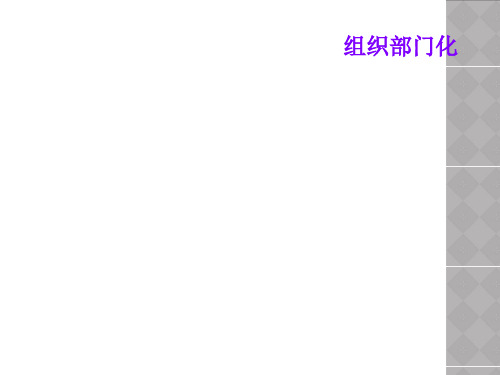 组织部门化