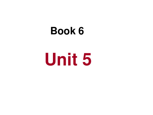 Book 6 Unit 5 An exciting job (高中人教)