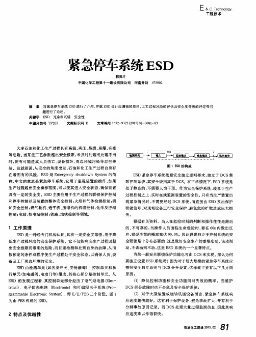 紧急停车系统ESD